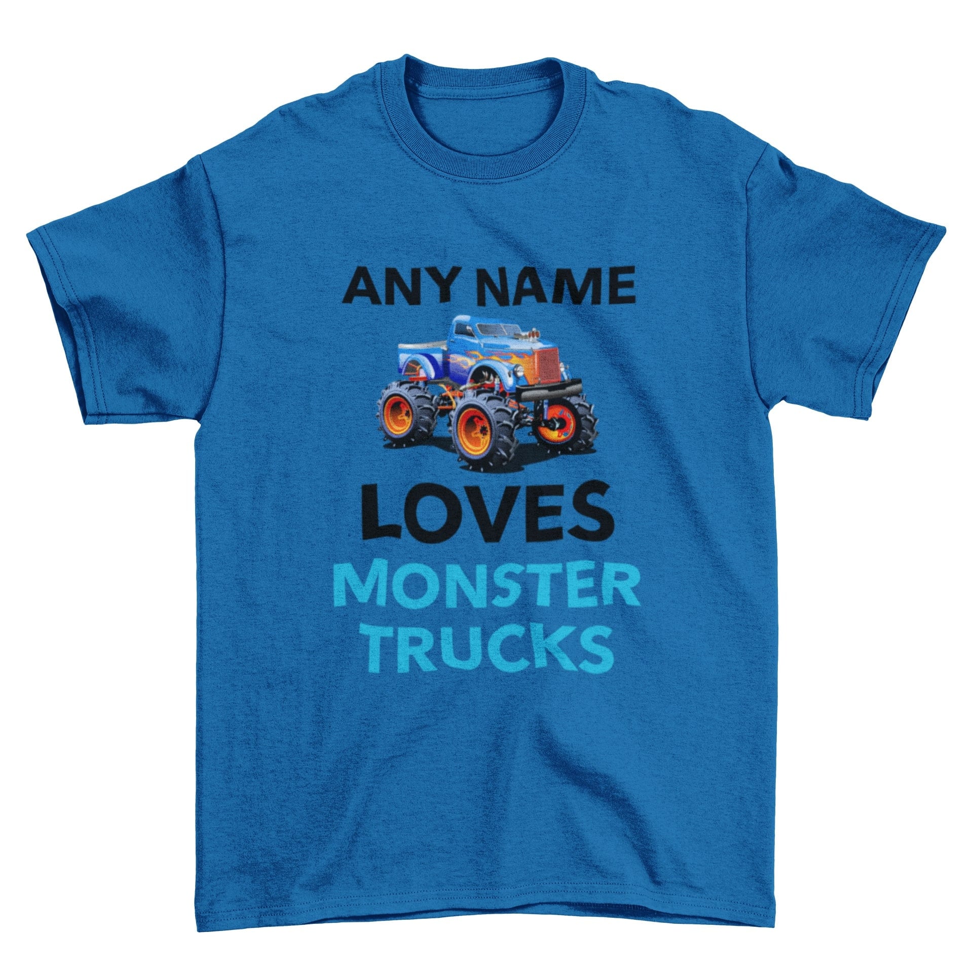 Personalised Boys Monster Truck T-Shirt: Custom Name Cotton Tee - product image 4