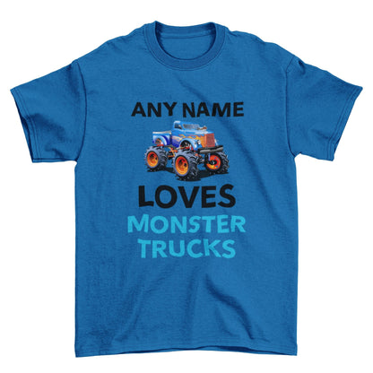 Personalised Boys Monster Truck T-Shirt: Custom Name Cotton Tee - product image 4