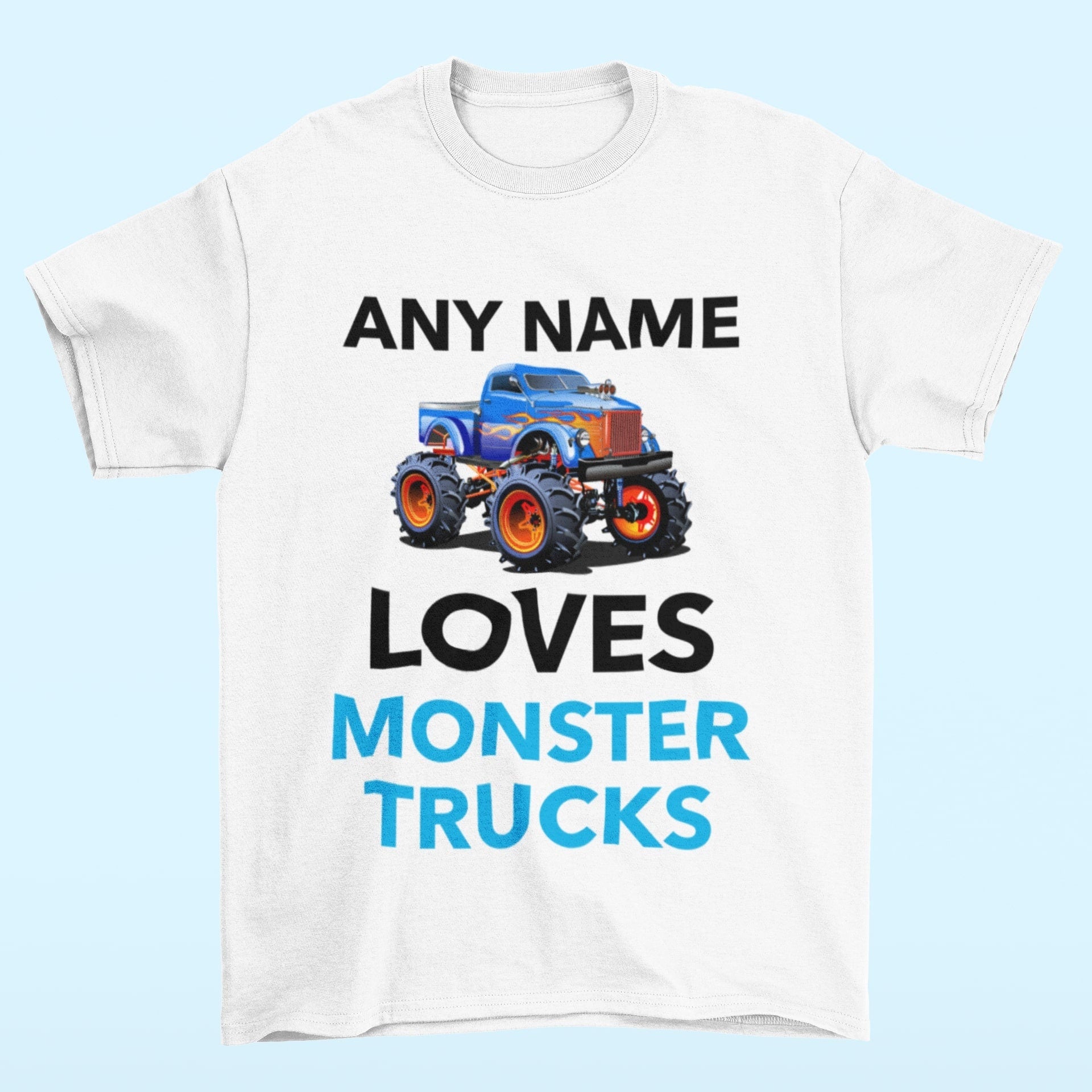 Personalised Boys Monster Truck T-Shirt: Custom Name Cotton Tee - product image 5