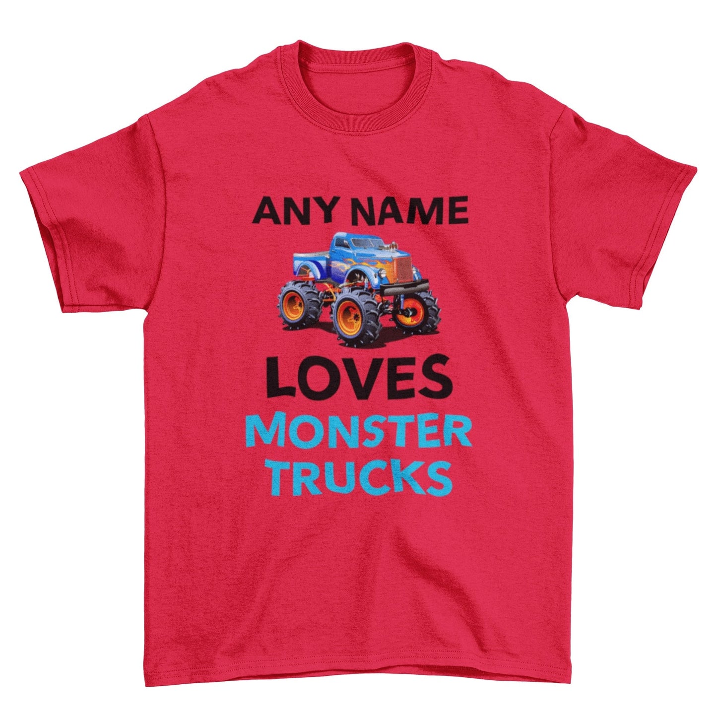 Personalised Boys Monster Truck T-Shirt: Custom Name Cotton Tee - product image 3