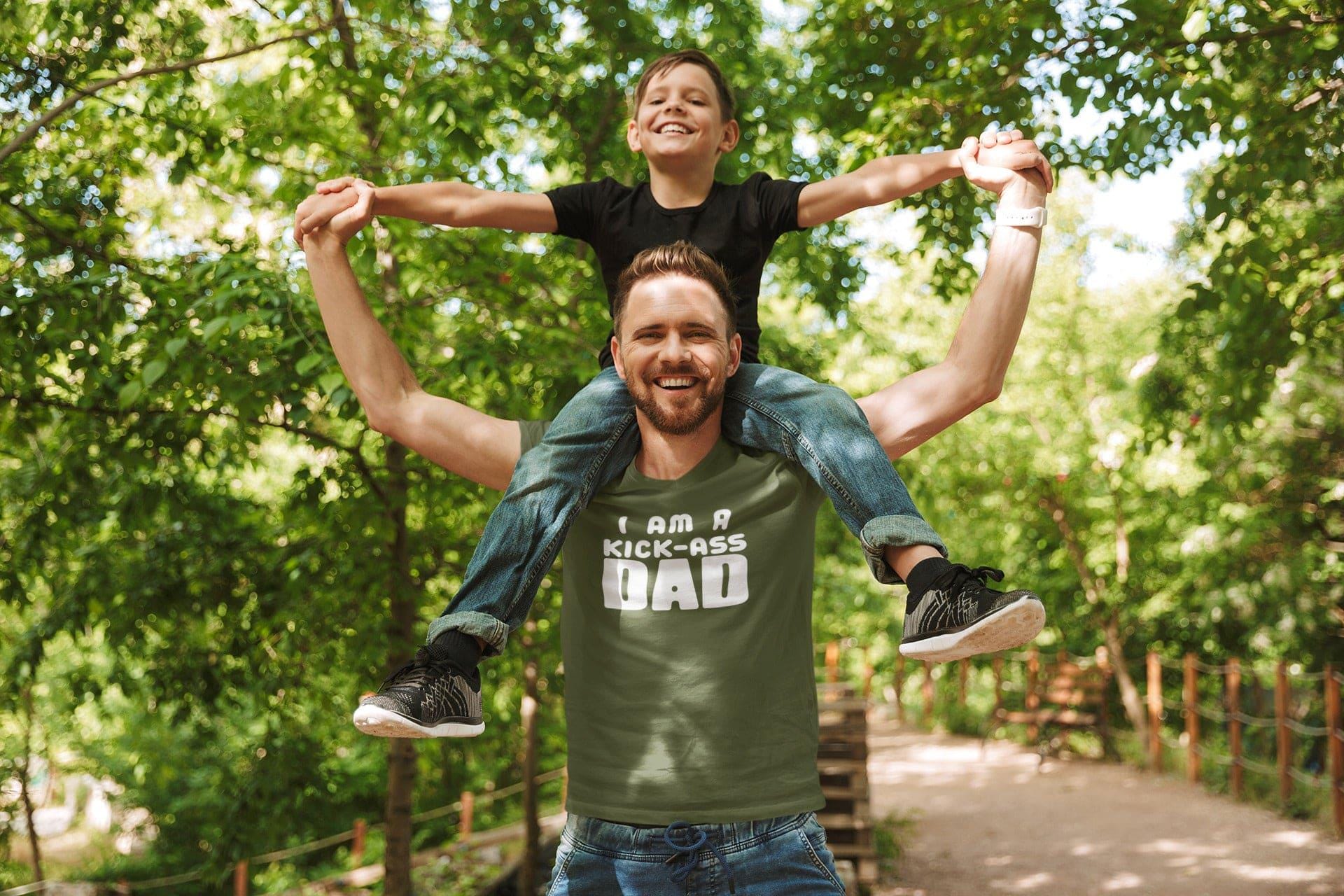 I Am A Kick-Ass Dad T-Shirt, Fun Gift for Father's Day - product image 7