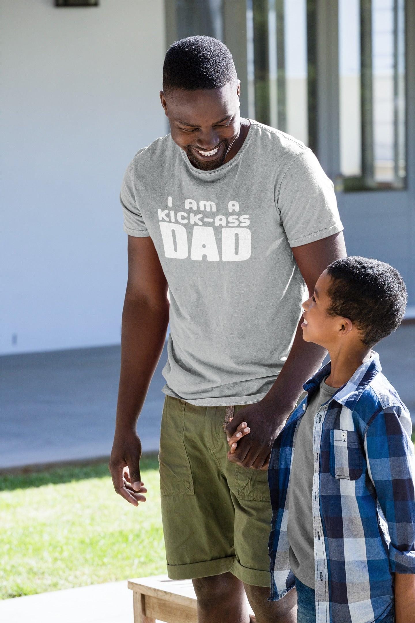 I Am A Kick-Ass Dad T-Shirt, Fun Gift for Father's Day - product image 9
