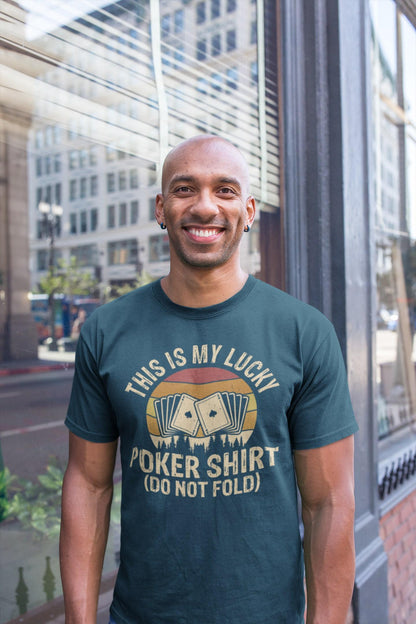 Lucky Poker T-Shirt: Funny Card Player Tee - 5 Colours - product image 7