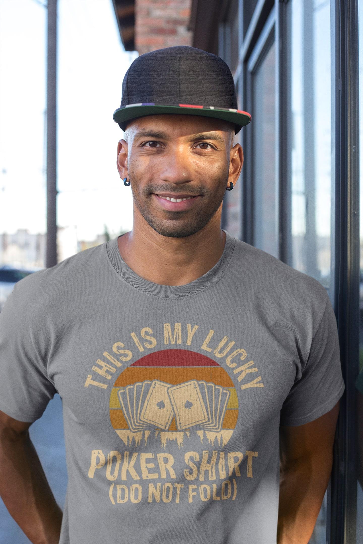 Lucky Poker T-Shirt: Funny Card Player Tee - 5 Colours - product image 10