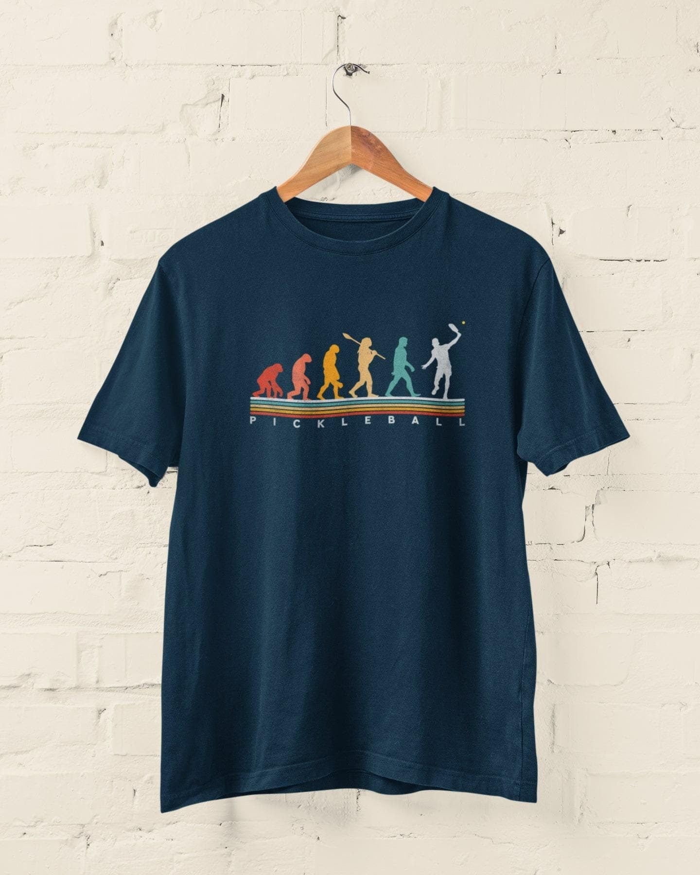 Pickleball Evolution T-Shirt: Funny Retro Graphic Tee