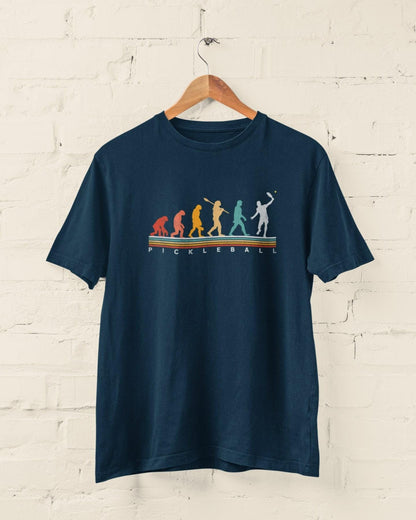 Pickleball Evolution T-Shirt: Funny Retro Graphic Tee