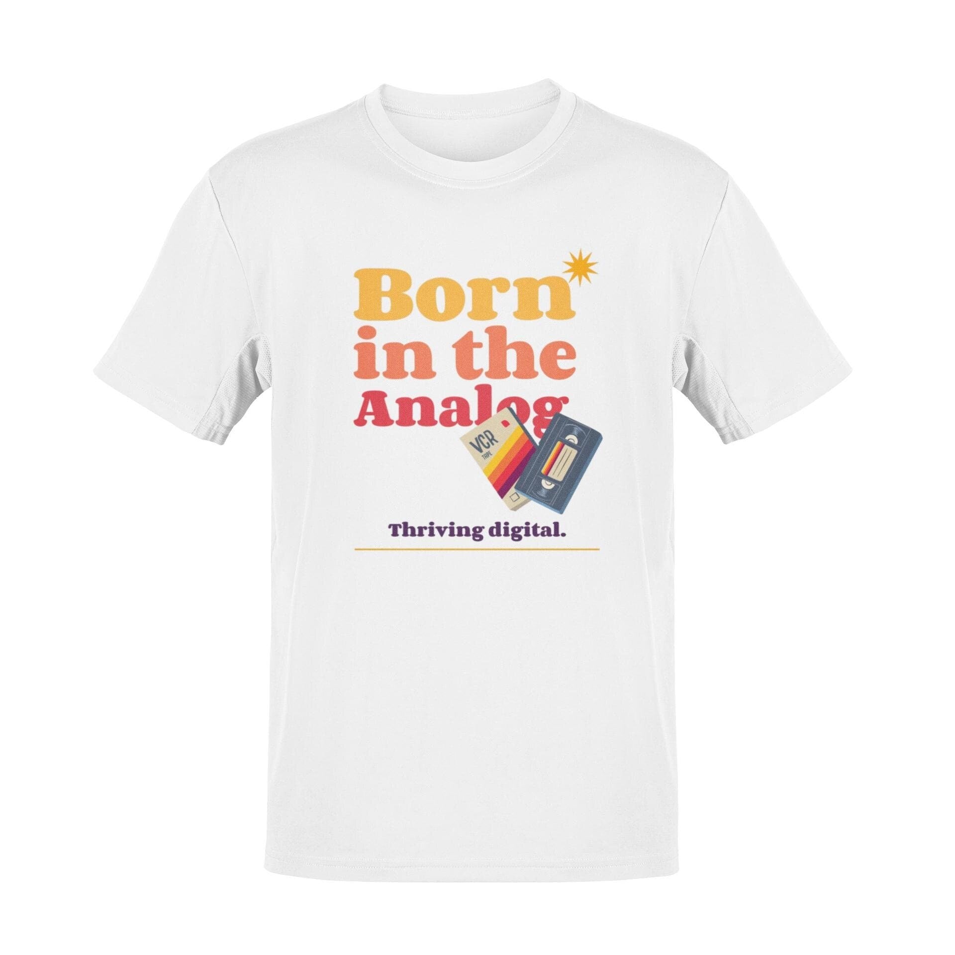 Retro VCR Tape T-Shirt: Born in the Analog Graphic Tee