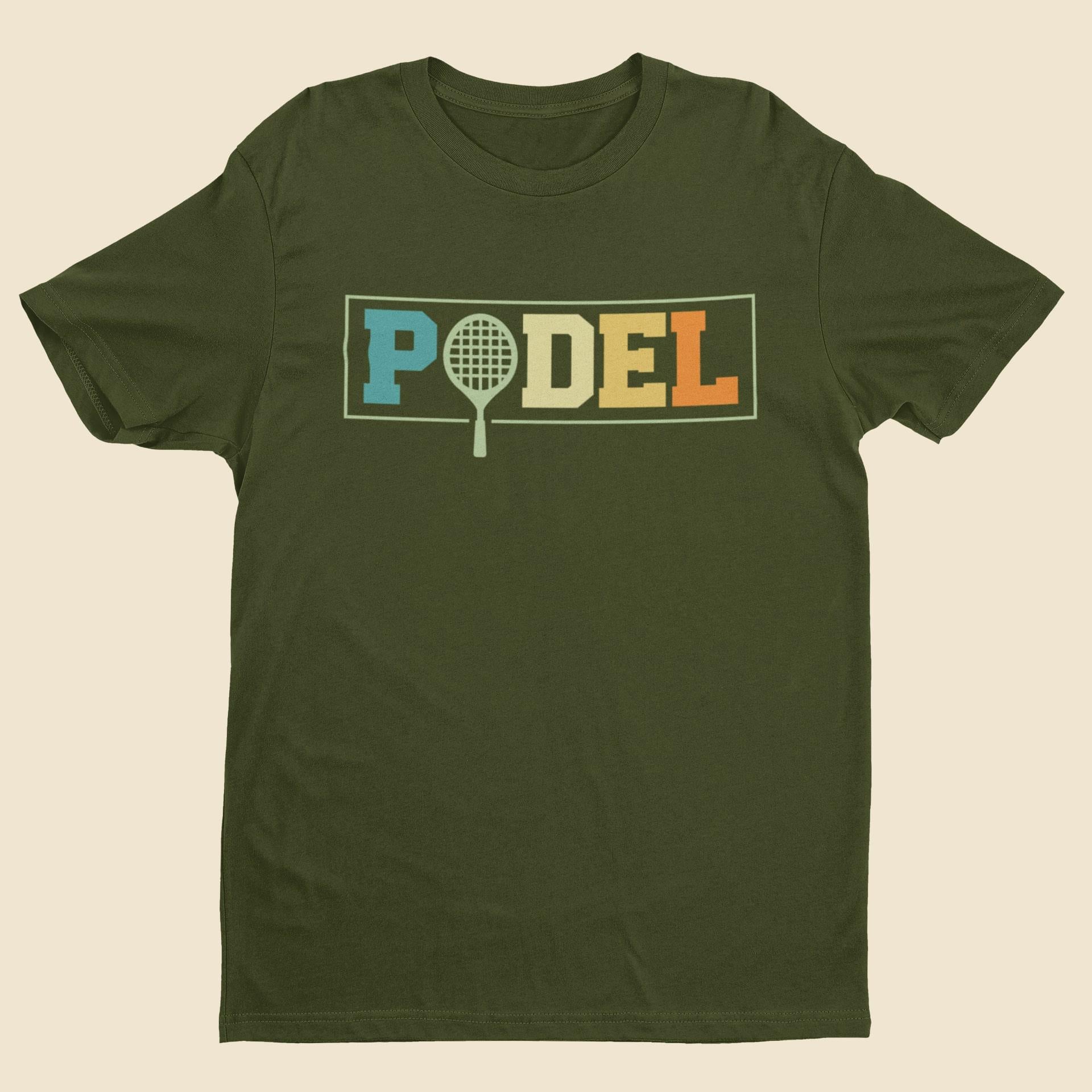 Retro Rainbow Padel Racket T-Shirt: Stylish Sports Tee - product image 6