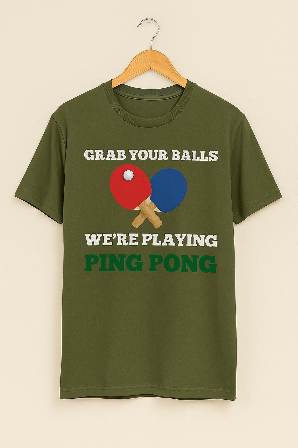 Funny Ping Pong T-Shirt: Grab Your Balls Graphic Tee - product image 6