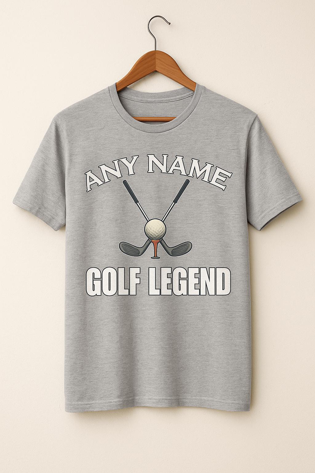 Personalised Golf Legend T-Shirt: Funny Gift for Golfers