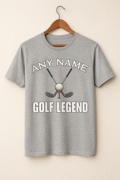 Personalised Golf Legend T-Shirt: Funny Gift for Golfers