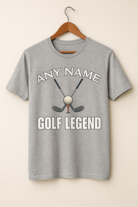 Personalised Golf Legend T-Shirt - Custom Name Gift, main product view