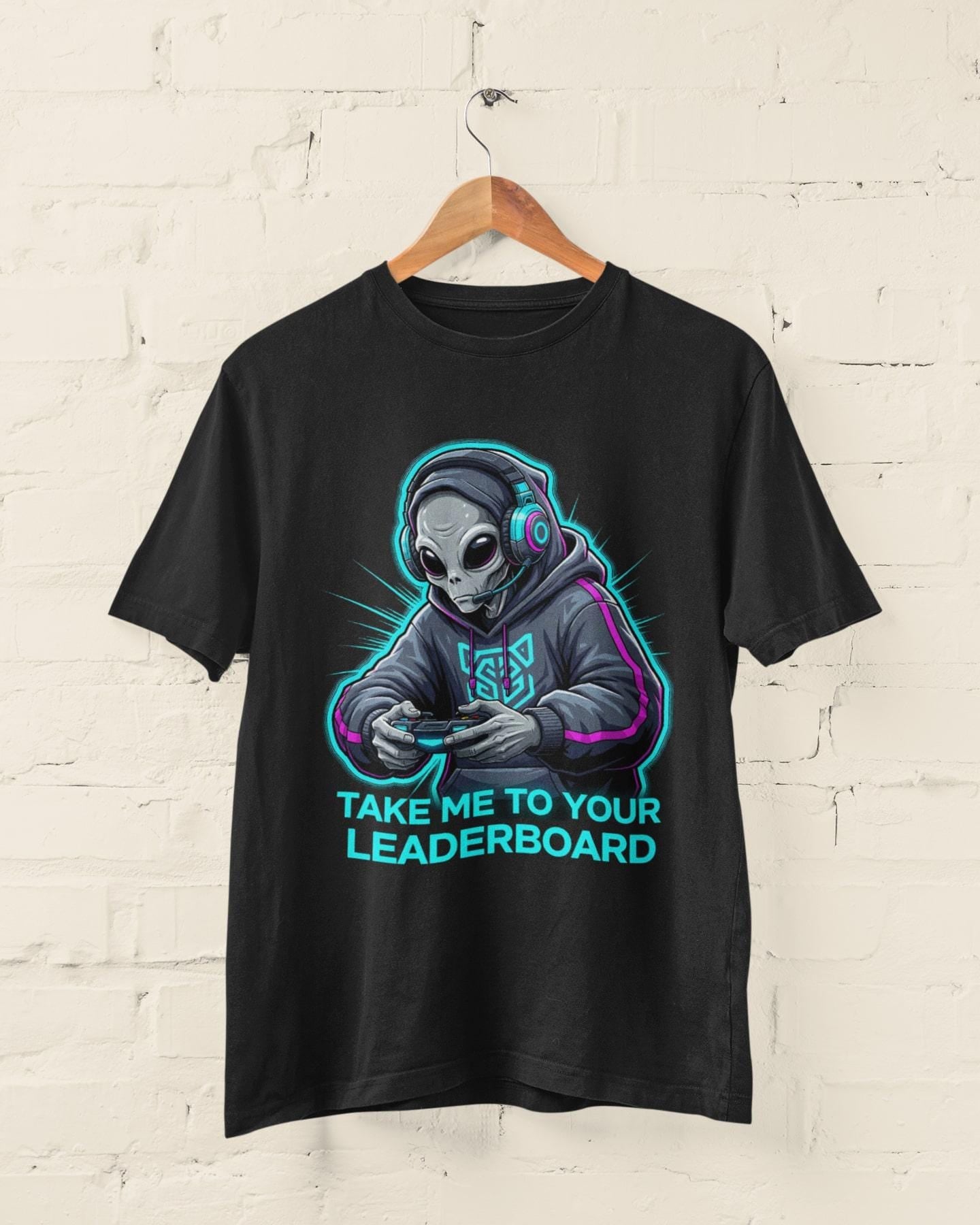 Retro 80s Alien Gamer T-Shirt: Sci-Fi Neon Graphic Tee - product image 5