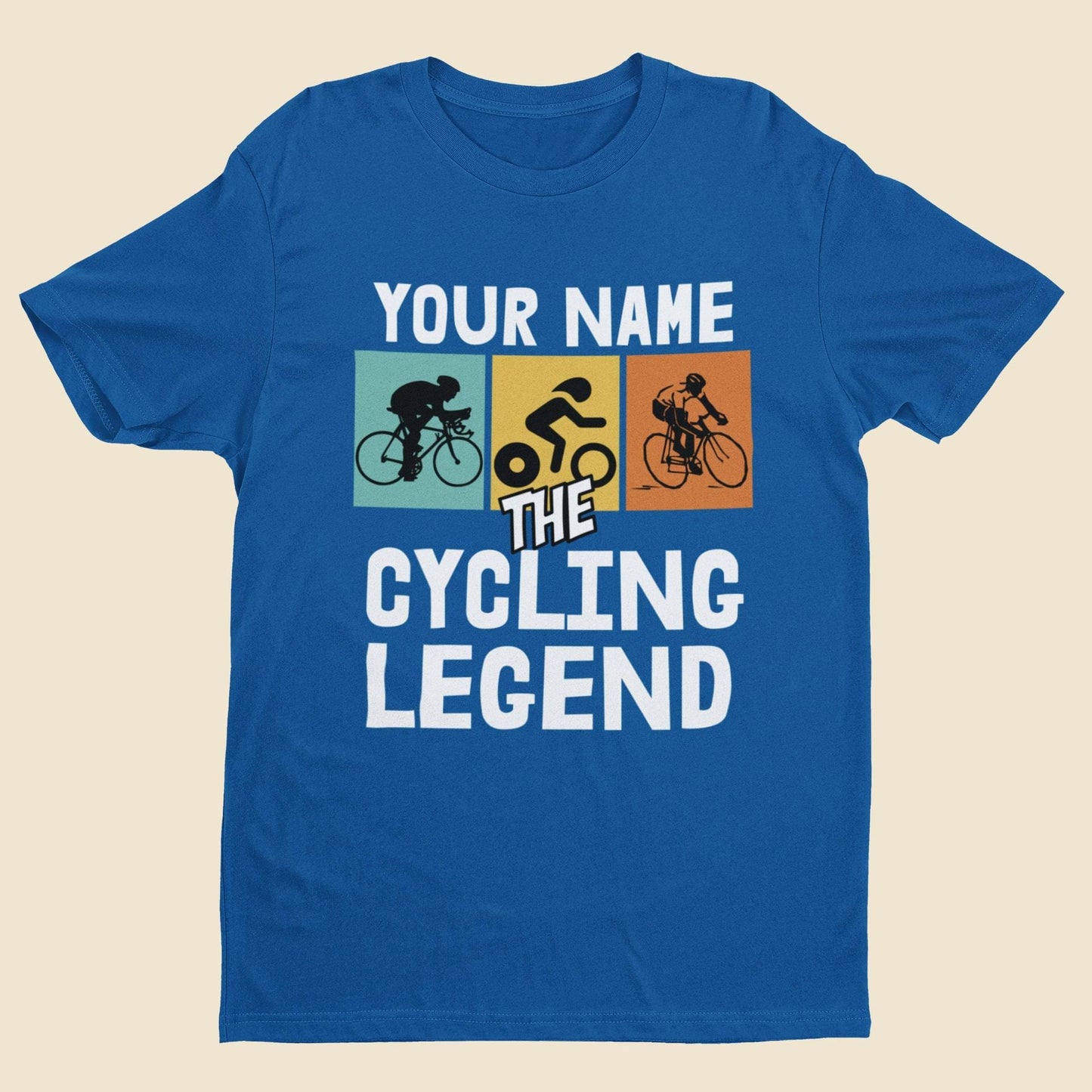 Kids Personalised Cycling T-Shirt - Custom Name “THE CYCLING LEGEND” Youth Bike Tee, Birthday Gift - product image 4