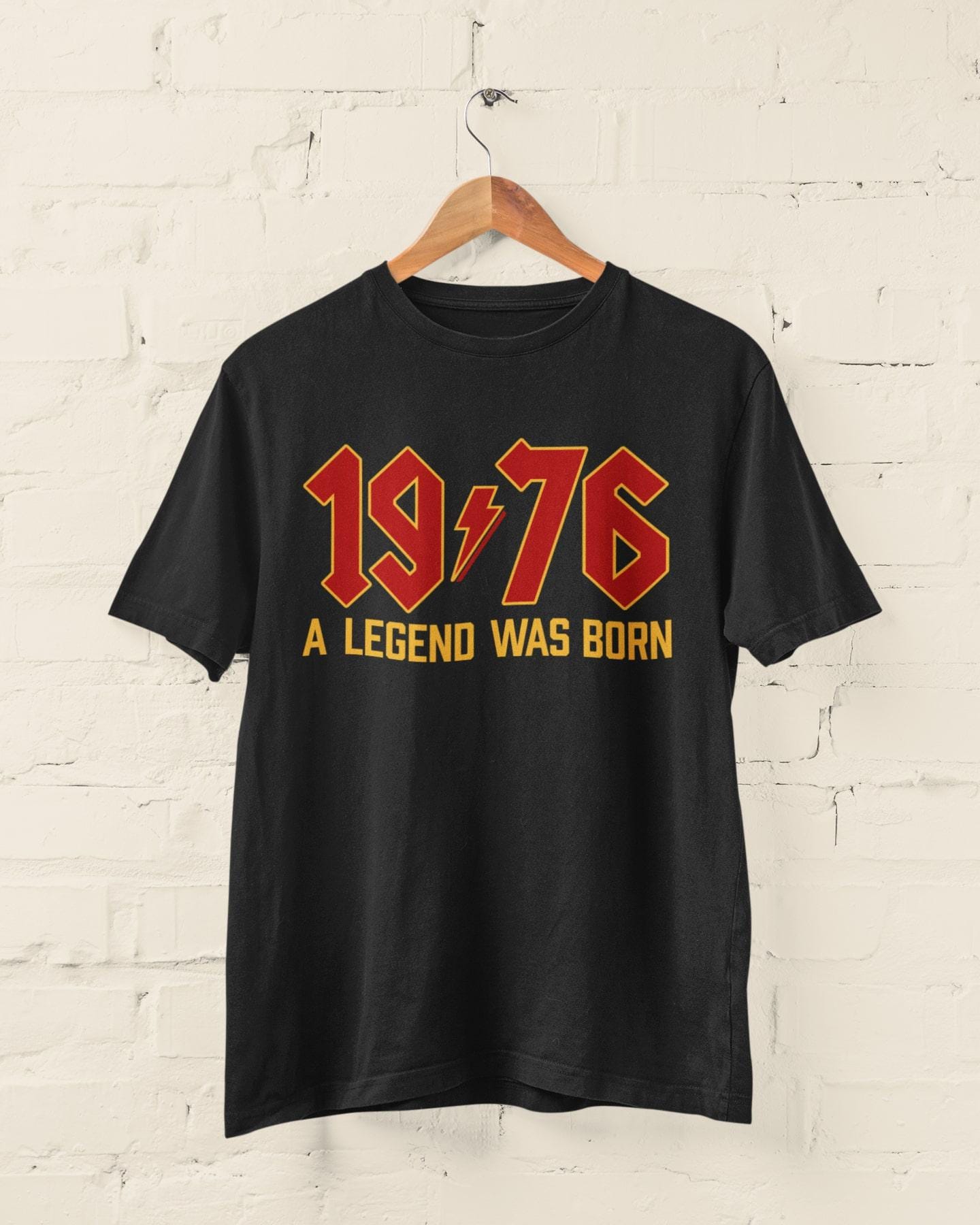 50th Birthday T-Shirt: 1976 A Legend Was Born - Retro Rock Style 2026 50th gifts