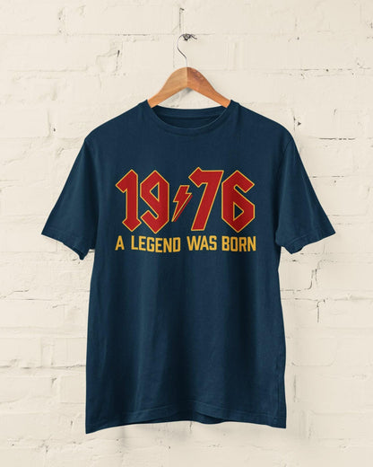 50th Birthday T-Shirt: 1976 A Legend Was Born - Retro Rock Style 2026 50th gifts - product image 2