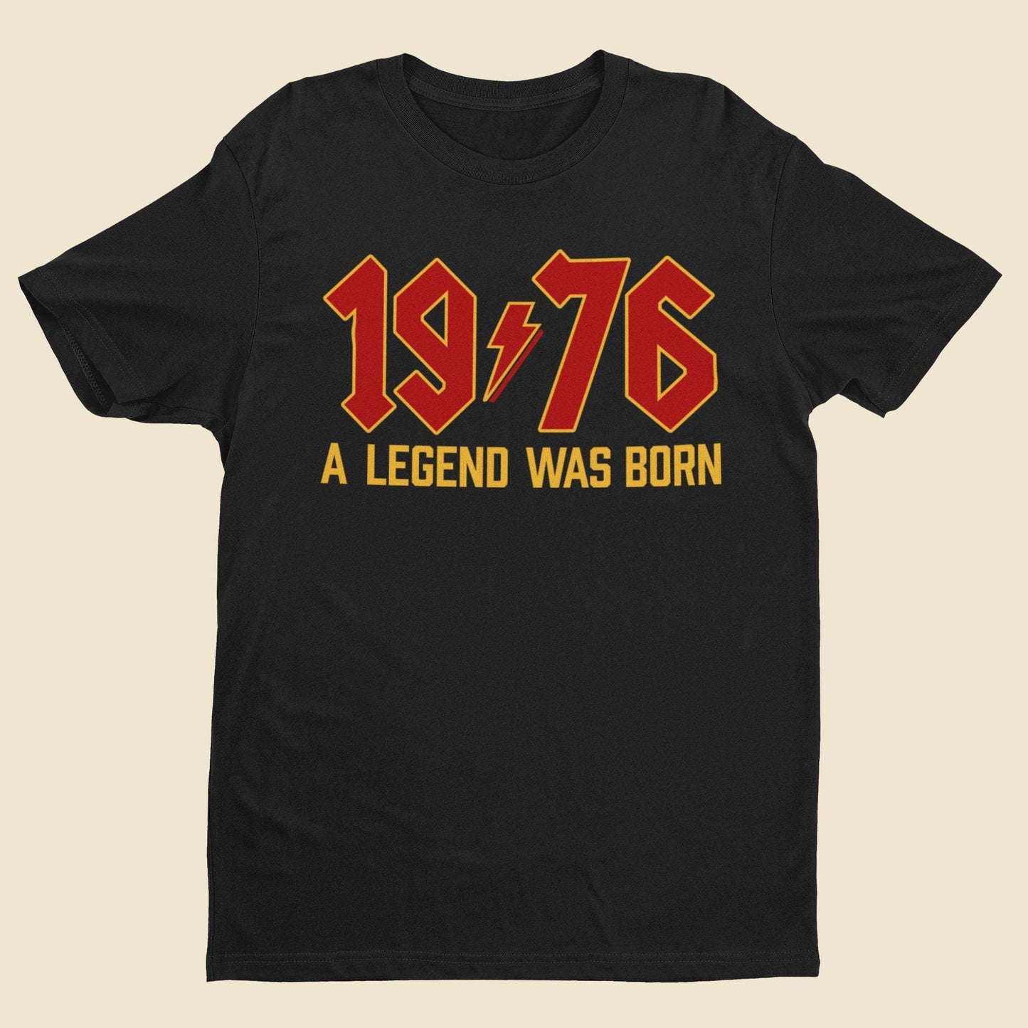 50th Birthday T-Shirt: 1976 A Legend Was Born - Retro Rock Style 2026 50th gifts - product image 7