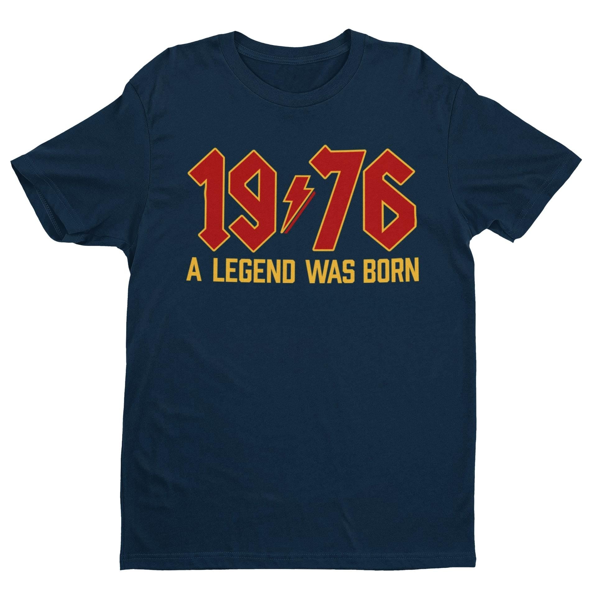 50th Birthday T-Shirt: 1976 A Legend Was Born - Retro Rock Style 2026 50th gifts - product image 10