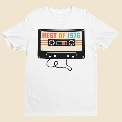 Retro 1976 Cassette Tape T-Shirt - 50th Birthday Gift 50 in 2026 - product image 5