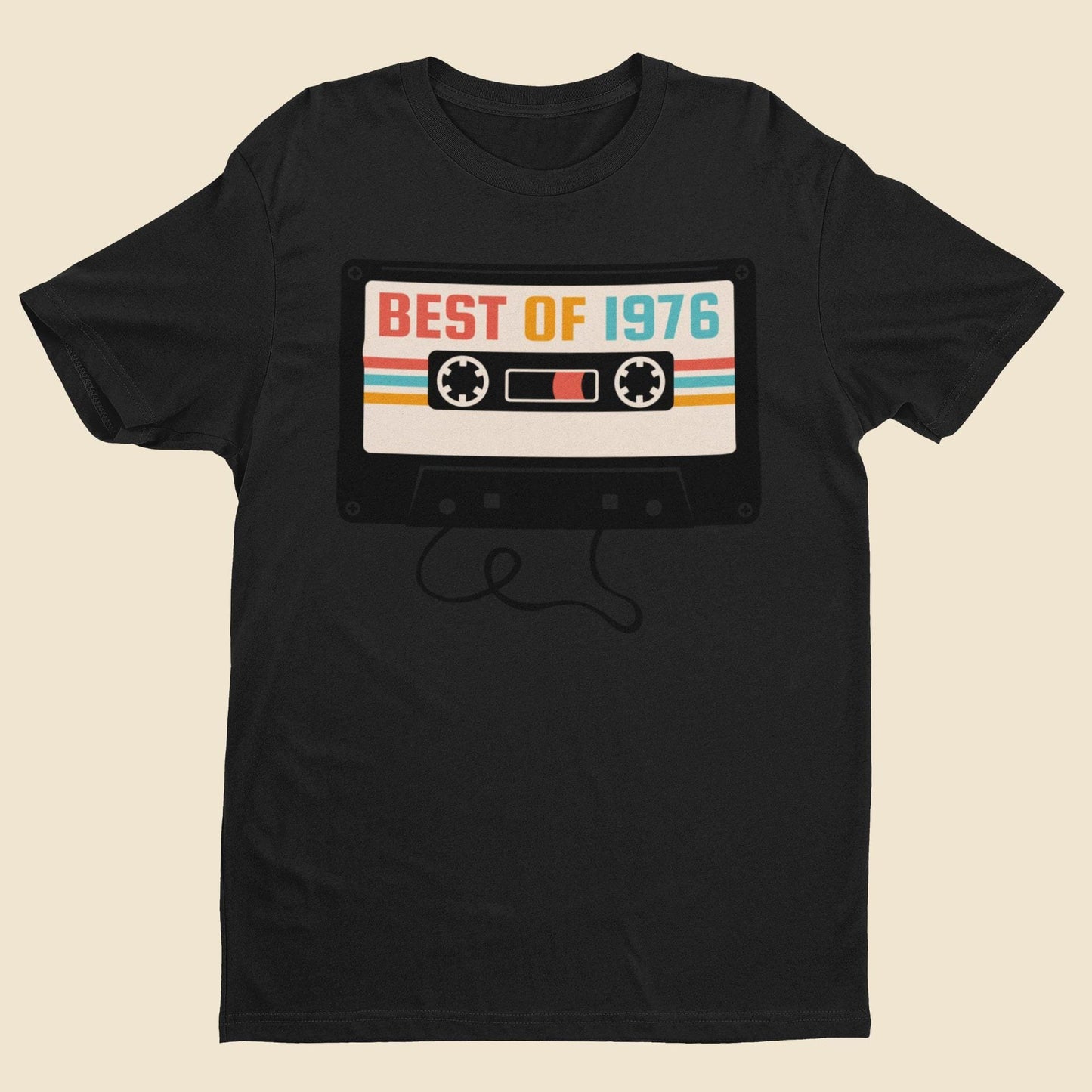 Retro 1976 Cassette Tape T-Shirt - 50th Birthday Gift 50 in 2026 - product image 8