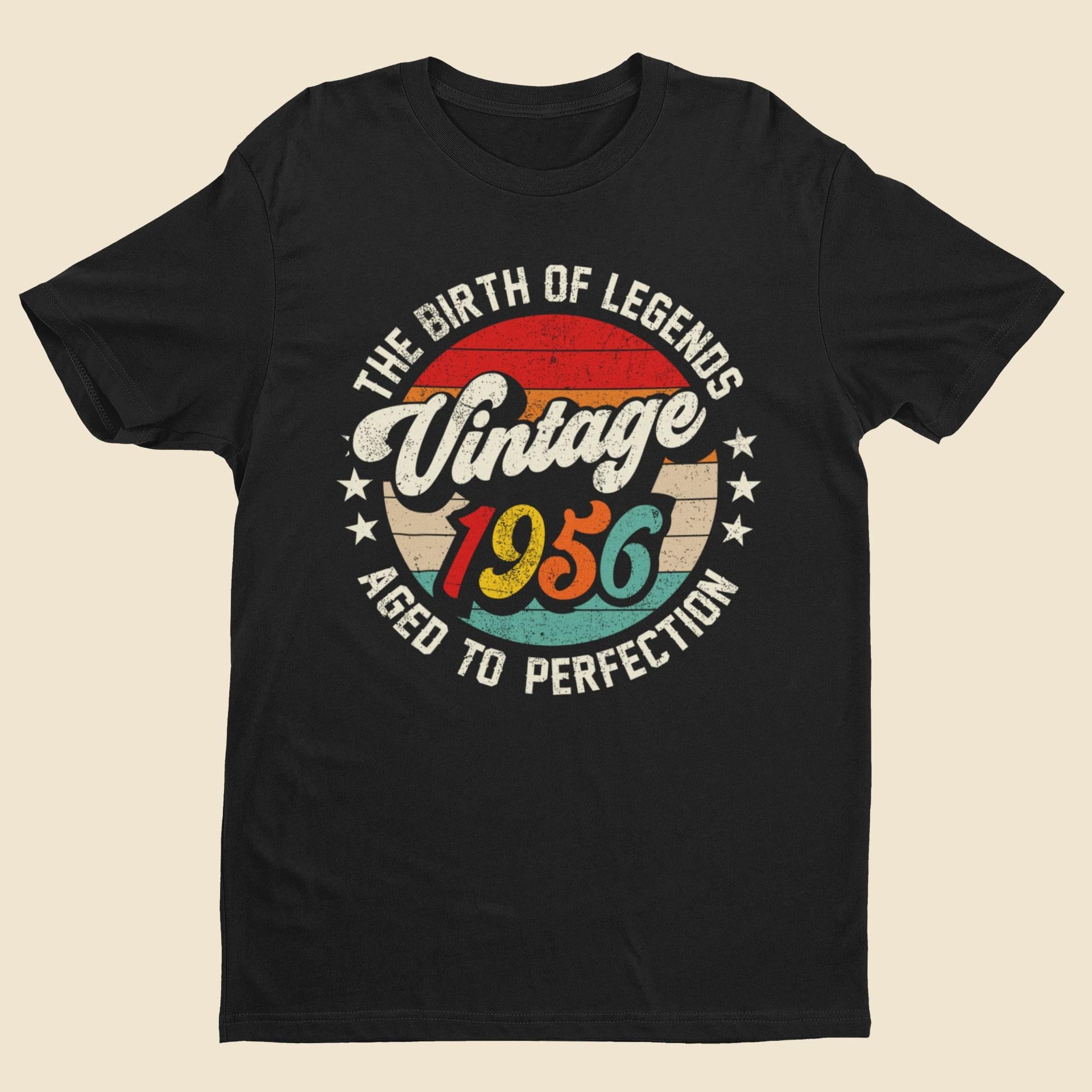 70th Birthday T-Shirt - Vintage 1956 Aged To Perfection - product image 5