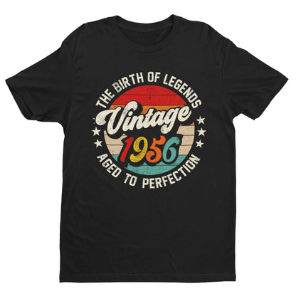 70th Birthday T-Shirt - Vintage 1956 Aged To Perfection - product image 10