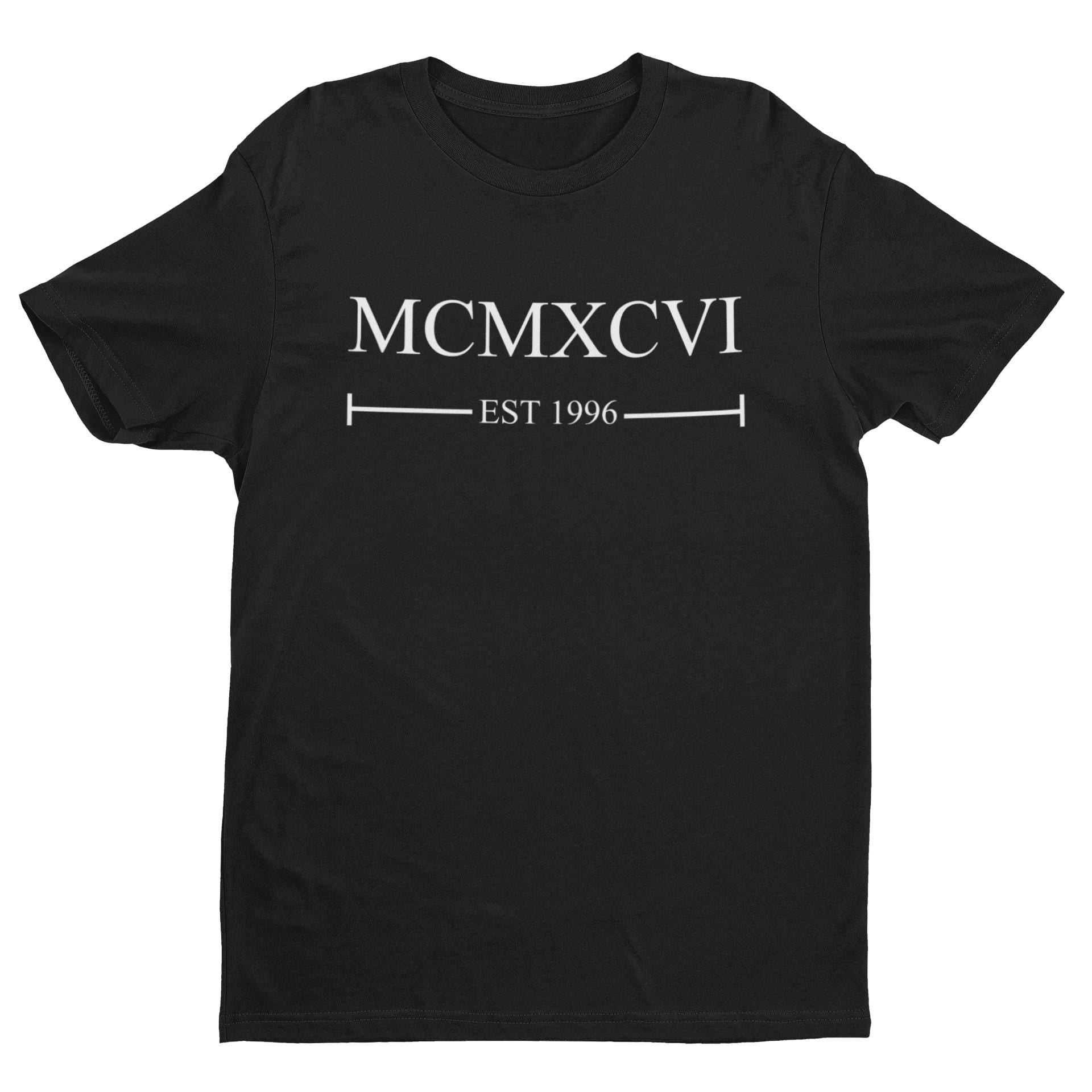 30th Birthday 1996 T-Shirt Roman Numerals Established 1996 Gift For Him Her - product image 9
