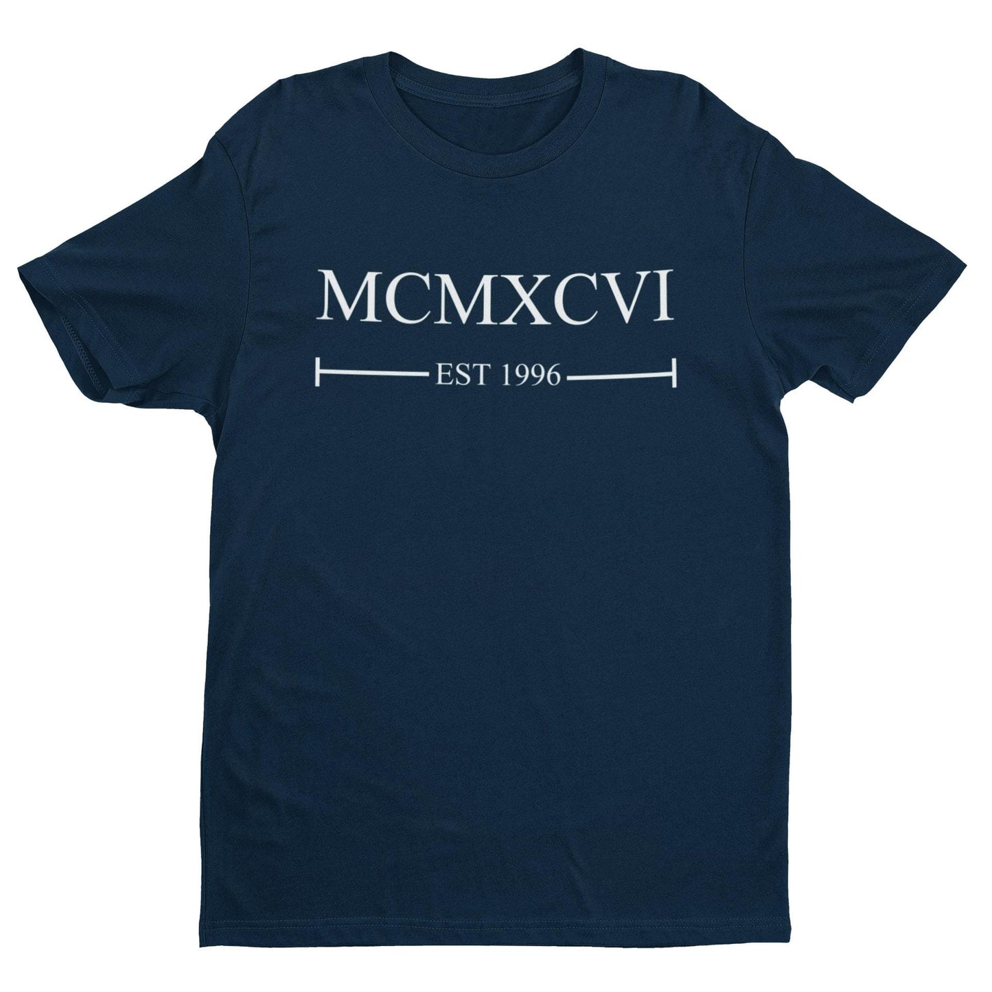 30th Birthday 1996 T-Shirt Roman Numerals Established 1996 Gift For Him Her - product image 8