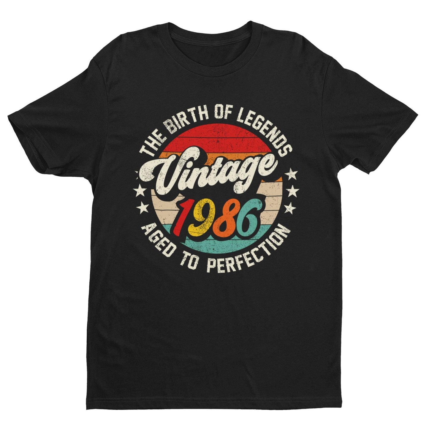 40th Birthday 1986 T-Shirt Birth Of Legends Vintage 1986 Aged To Perfection - product image 8
