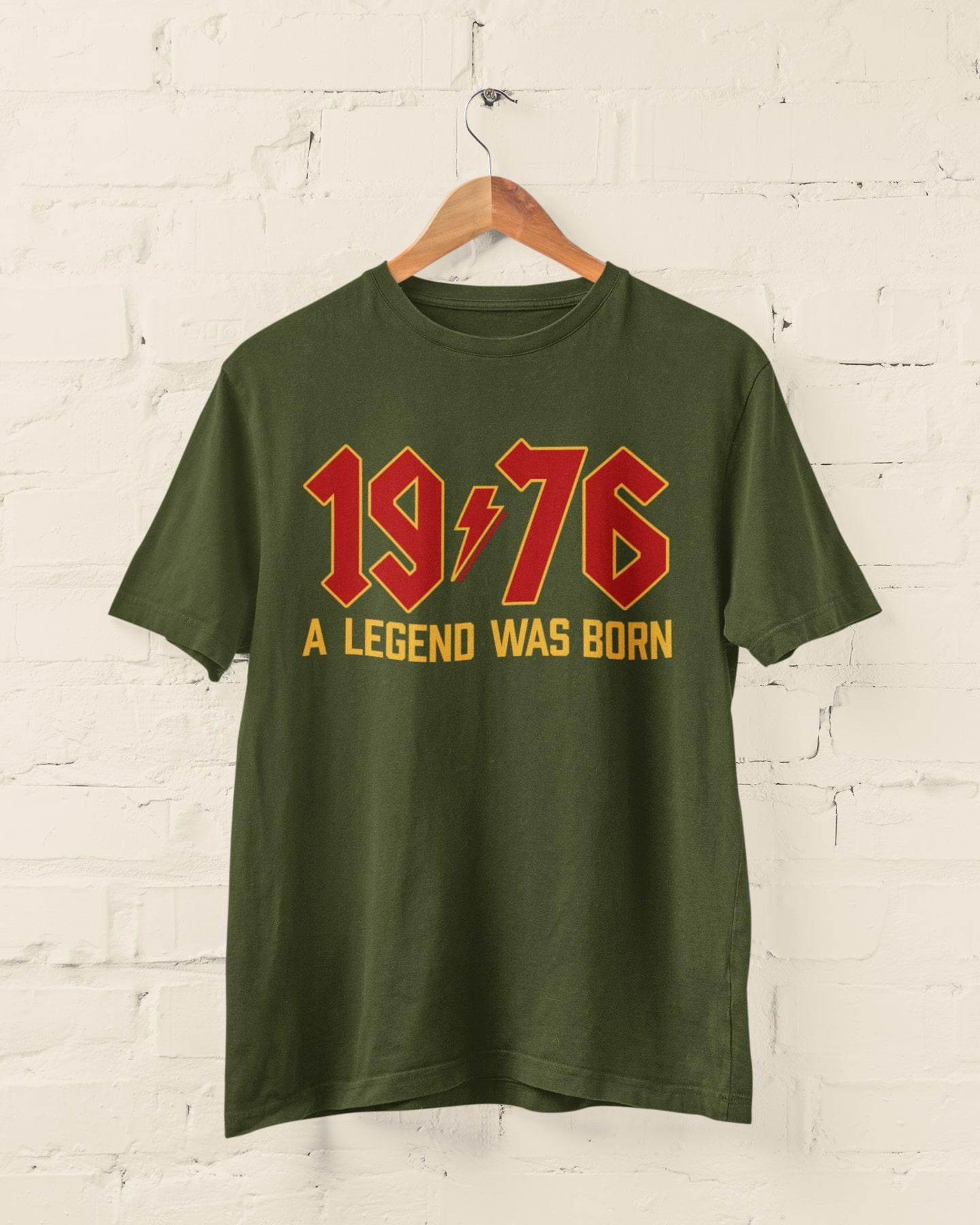 50th Birthday T-Shirt: 1976 A Legend Was Born - Retro Rock Style 2026 50th gifts - product image 4