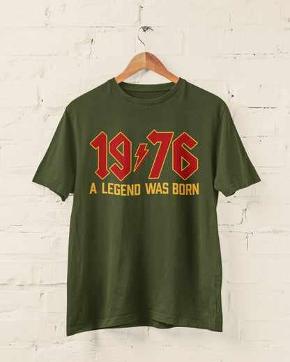50th Birthday T-Shirt: 1976 A Legend Was Born - Retro Rock Style 2026 50th gifts - product image 4