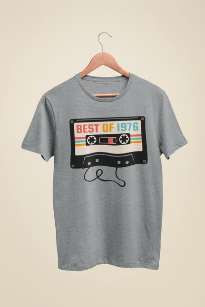 Retro 1976 Cassette Tape T-Shirt - 50th Birthday Gift 50 in 2026