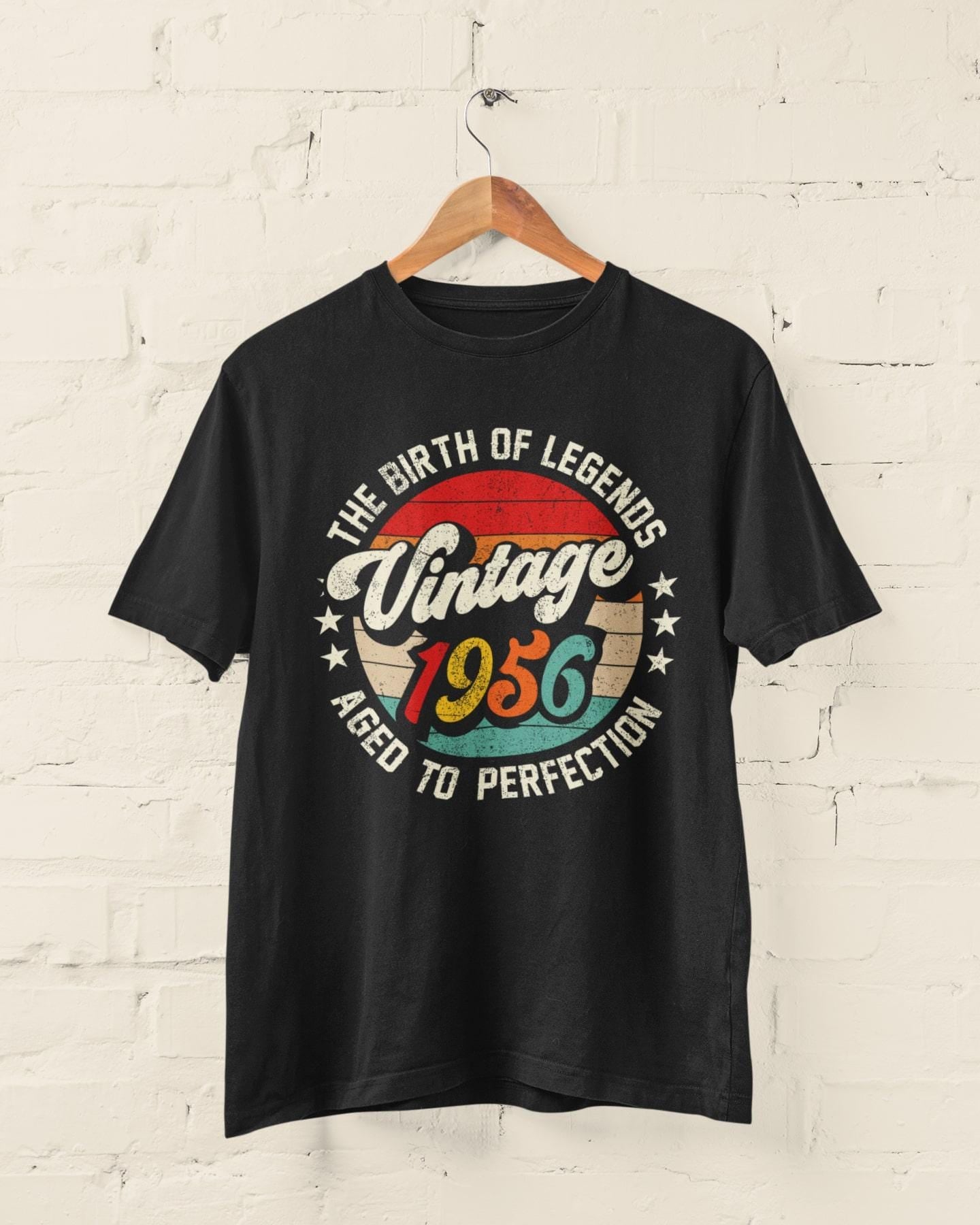 70th Birthday T-Shirt - Vintage 1956 Aged To Perfection - product image 2
