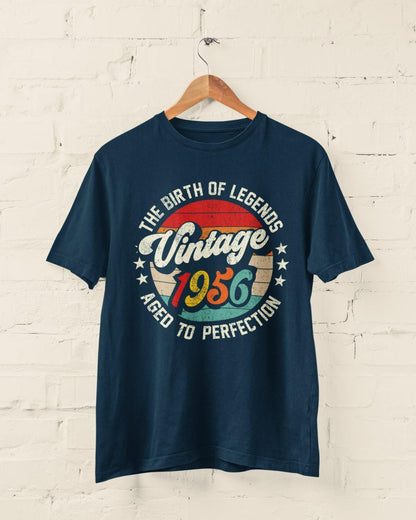 70th Birthday T-Shirt - Vintage 1956 Aged To Perfection