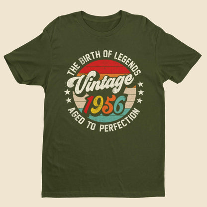 70th Birthday T-Shirt - Vintage 1956 Aged To Perfection - product image 7
