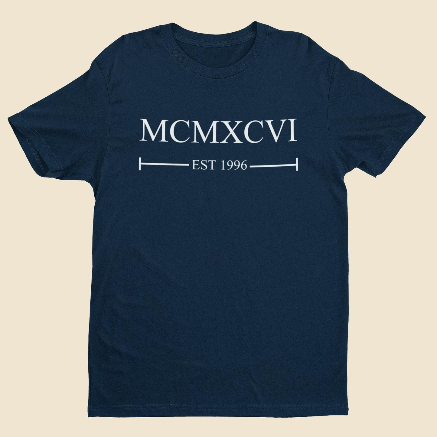 30th Birthday 1996 T-Shirt Roman Numerals Established 1996 Gift For Him Her - product image 6