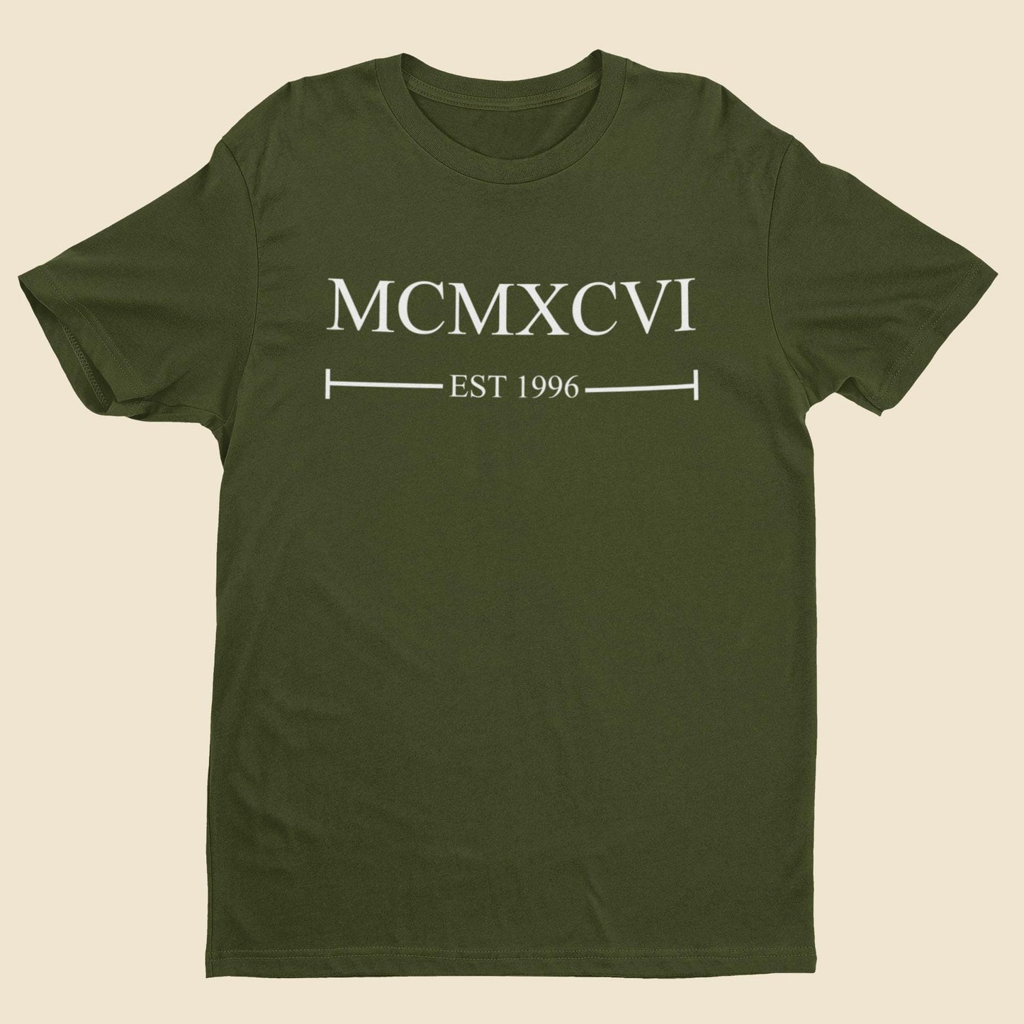 30th Birthday 1996 T-Shirt Roman Numerals Established 1996 Gift For Him Her - product image 5