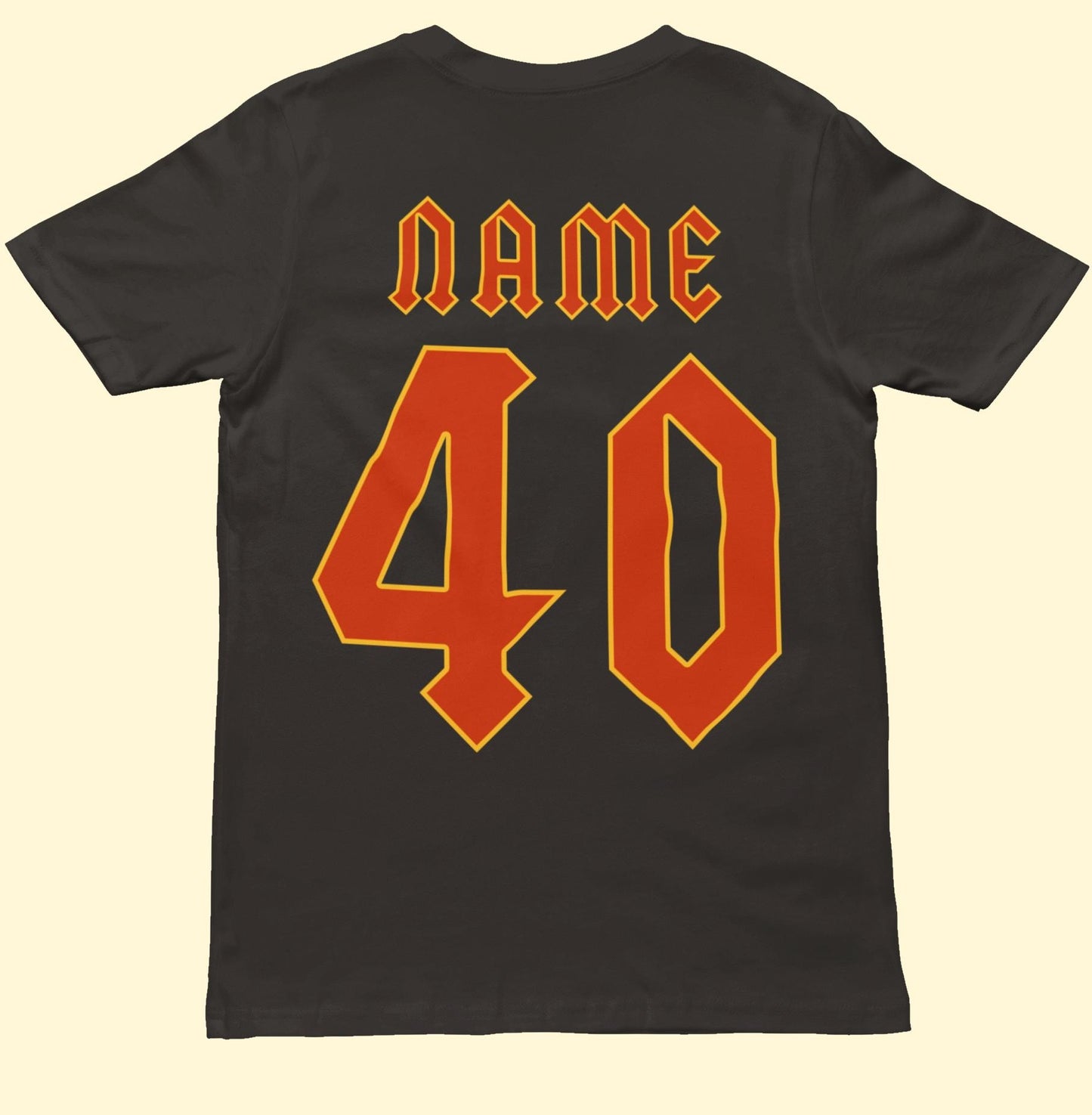 Personalised 40th Birthday T-Shirt: Retro Heavy Metal Rocker Gift 1986 A Legend Was Born - product image 3
