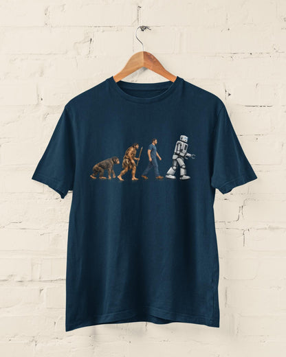 Evolution to Robot T-Shirt Funny AI Tech Gift for Coders Gamers Engineers Geeks - product image 2