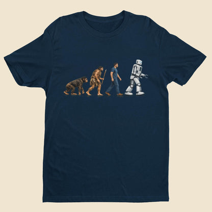 Evolution to Robot T-Shirt Funny AI Tech Gift for Coders Gamers Engineers Geeks - product image 8