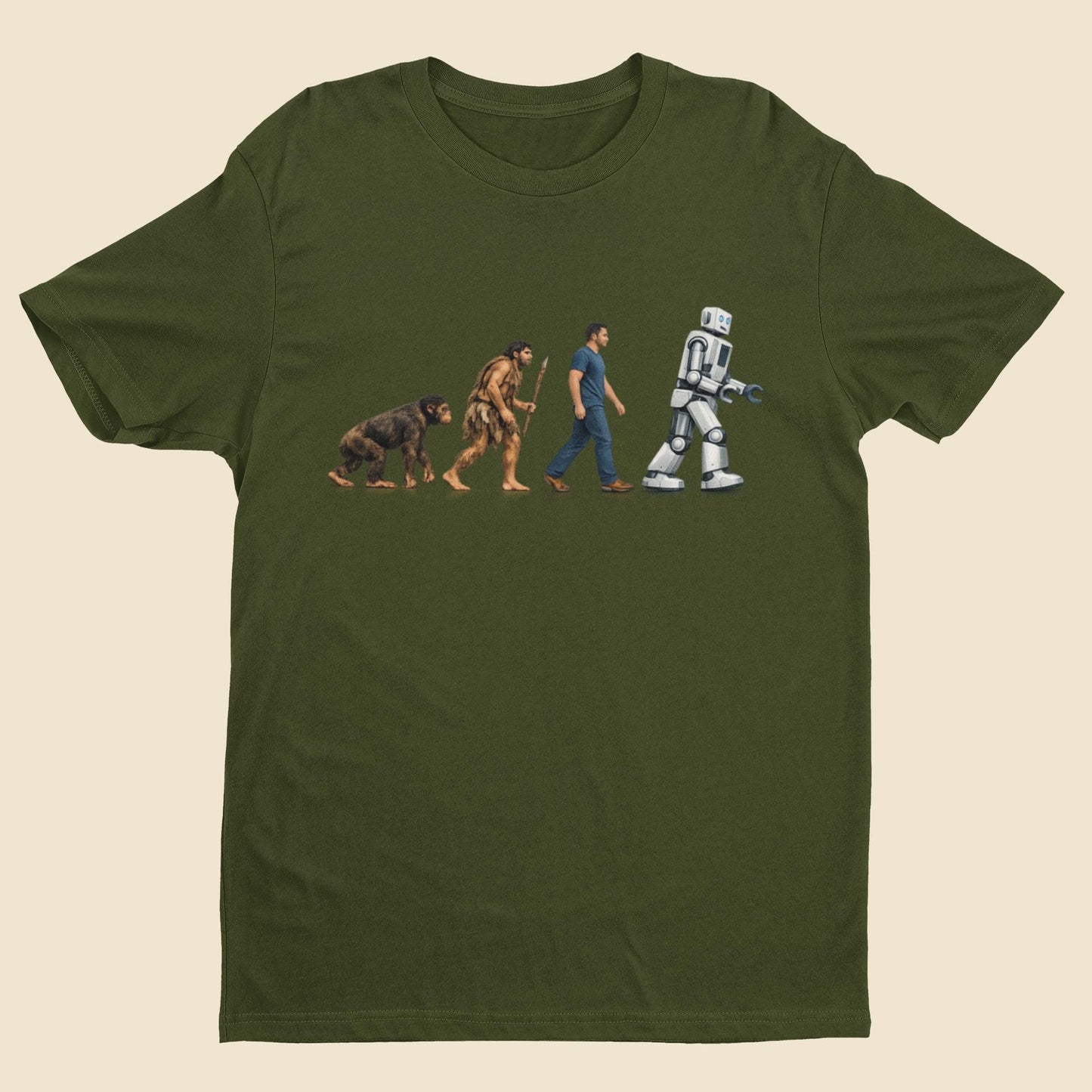 Evolution to Robot T-Shirt Funny AI Tech Gift for Coders Gamers Engineers Geeks - product image 9