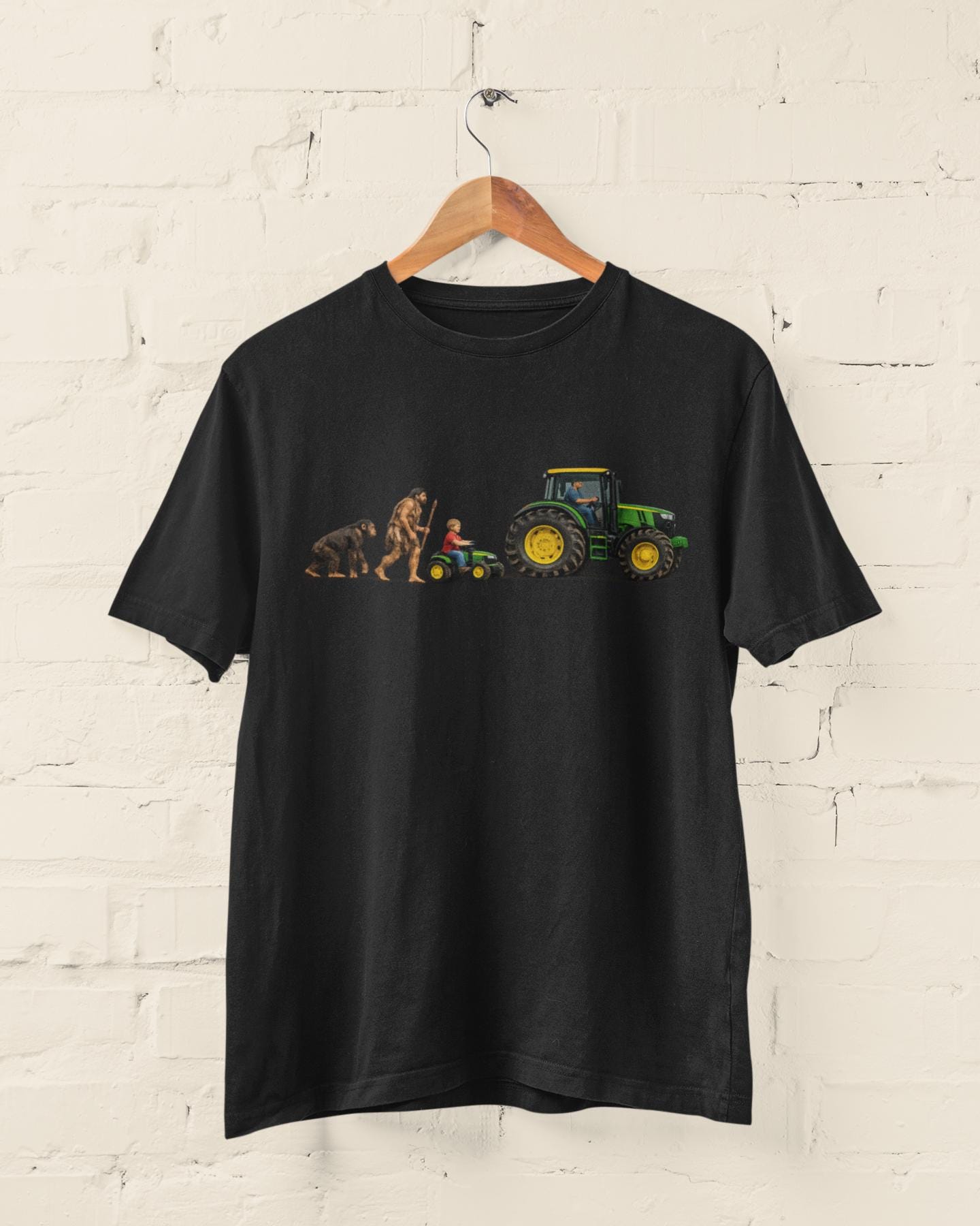 Tractor Evolution T-Shirt Funny Farmer Gift Farming Tee Country Dad Unisex Graphic Top - product image 4