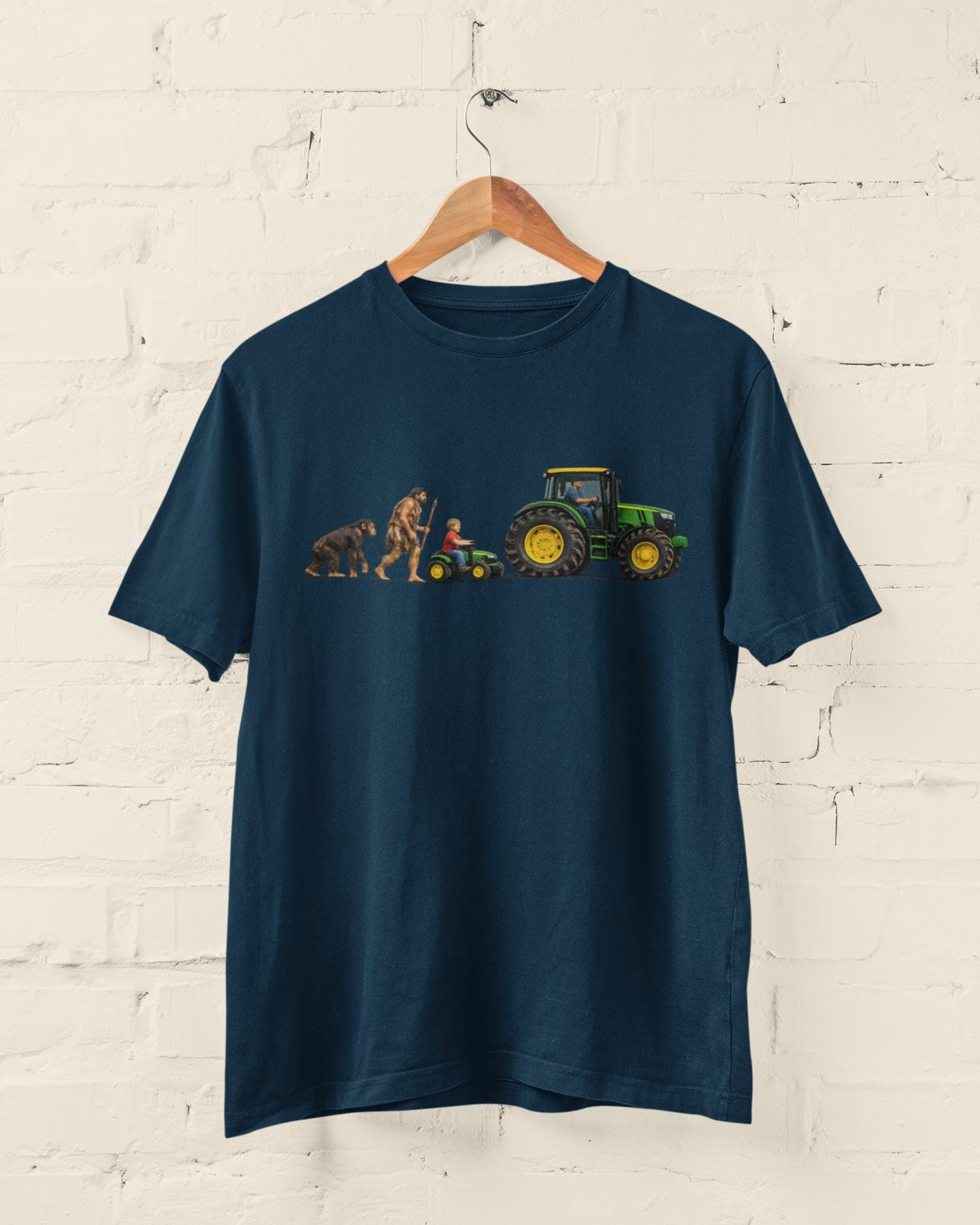 Tractor Evolution T-Shirt Funny Farmer Gift Farming Tee Country Dad Unisex Graphic Top - product image 5