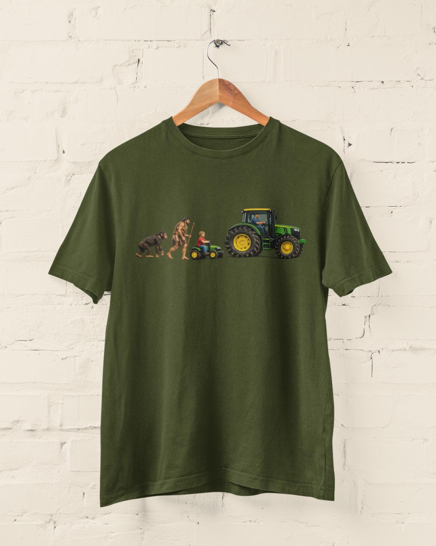 Tractor Evolution T-Shirt Funny Farmer Gift Farming Tee Country Dad Unisex Graphic Top - product image 2