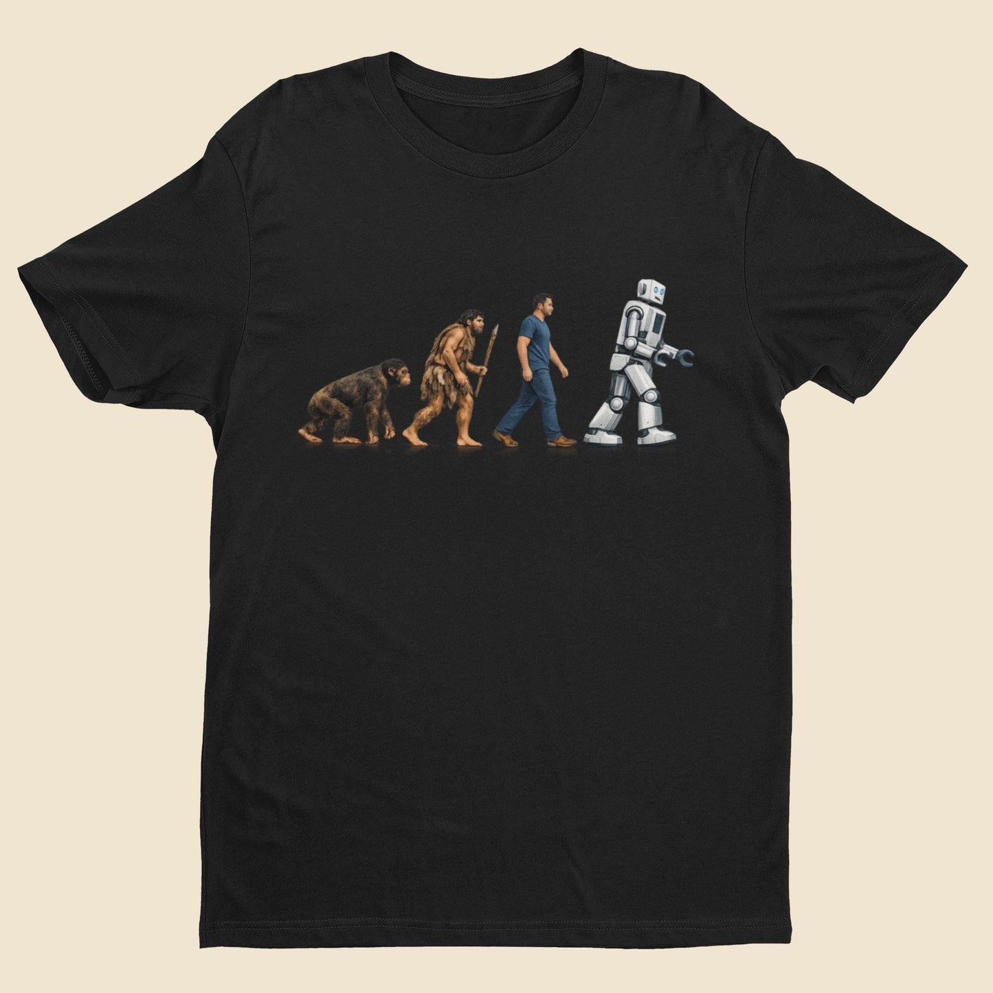 Evolution to Robot T-Shirt Funny AI Tech Gift for Coders Gamers Engineers Geeks - product image 7