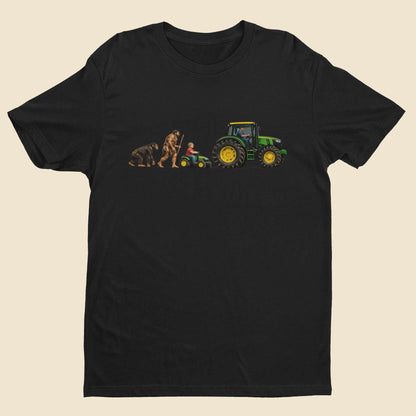 Tractor Evolution T-Shirt Funny Farmer Gift Farming Tee Country Dad Unisex Graphic Top - product image 6