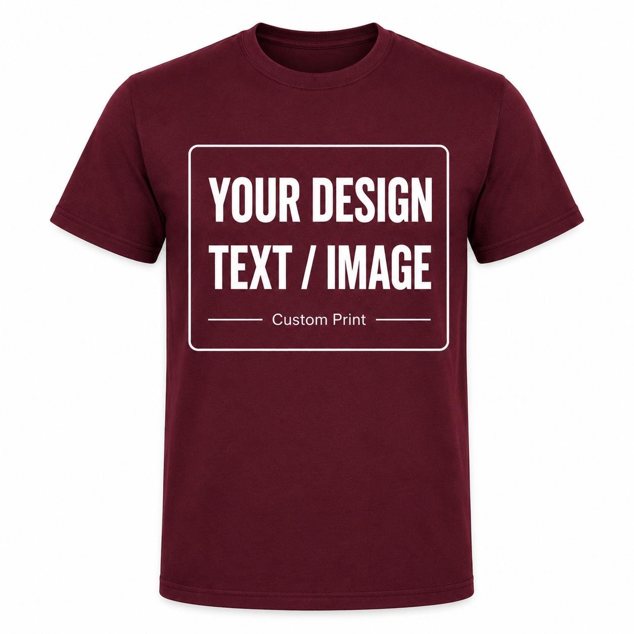 Personalised T-Shirt, Any Text Image Logo Photo, Optional Back Print - product image 6