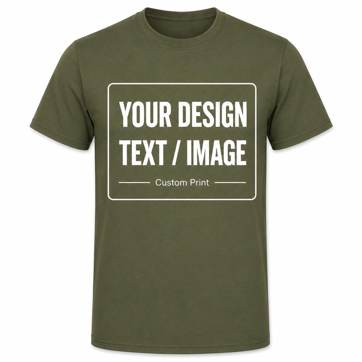 Personalised T-Shirt, Any Text Image Logo Photo, Optional Back Print - product image 7
