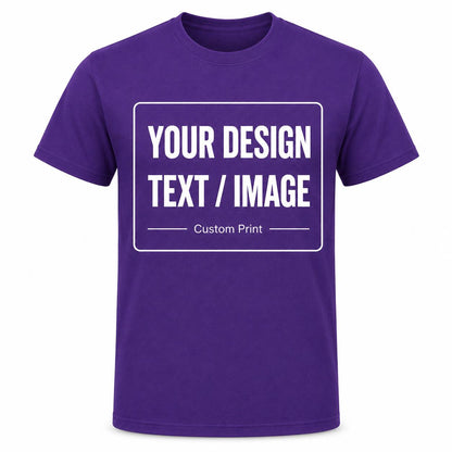 Personalised T-Shirt, Any Text Image Logo Photo, Optional Back Print - product image 5