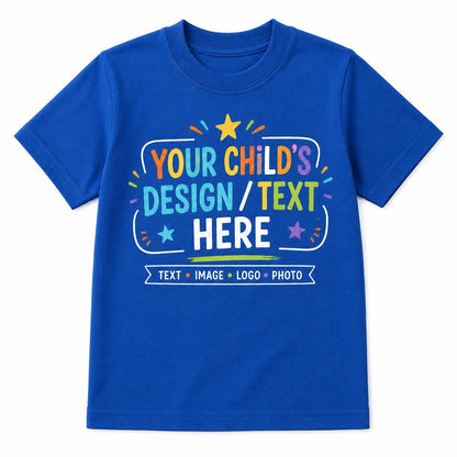 Personalised Kids T-Shirt, Any Text Image Logo Photo, Optional Back Print - product image 6
